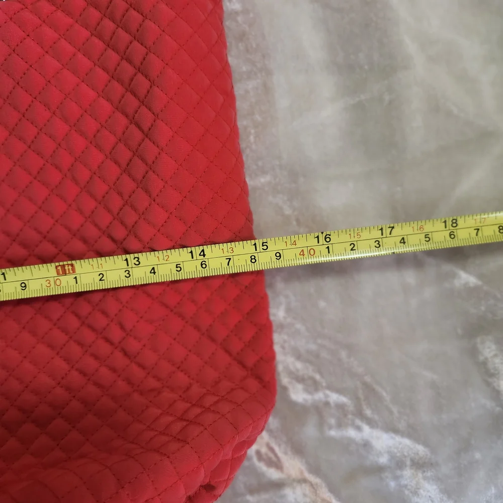 Quilted Red Tote Bag - Picture 7 of 12